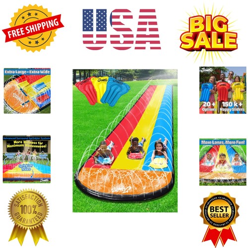 Triple water slide with - slide,