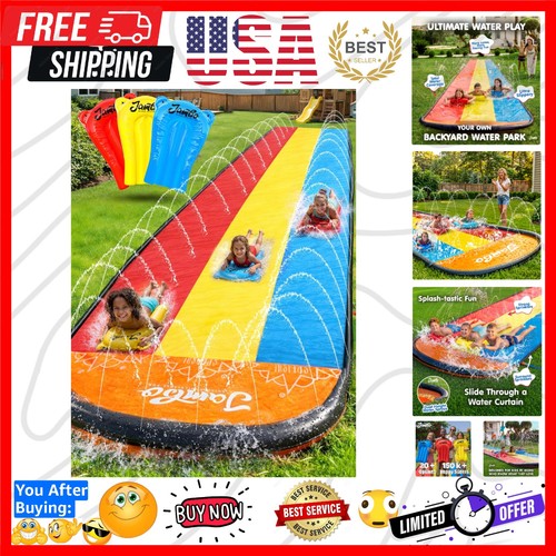 Triple water slide with - slide, 3