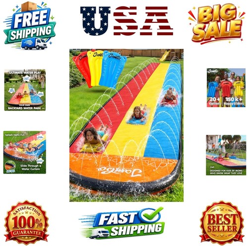 Triple water slide with - triple, 3