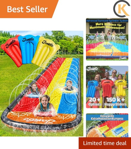 Triple water slide and - and, 3