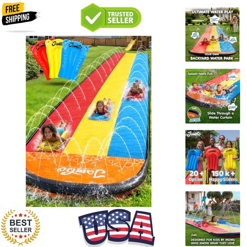 Triple water slide - triple, 3