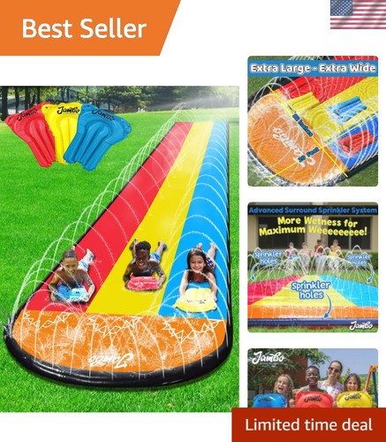 Triple water slide with - triple,