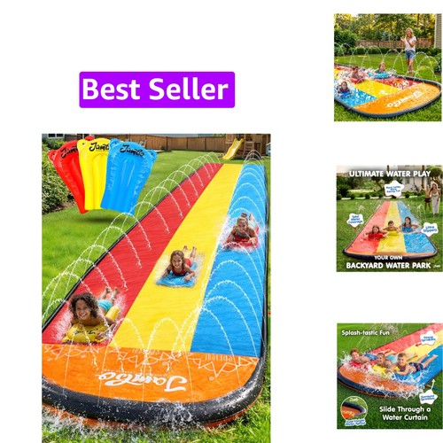 Triple water slide with - water, 3