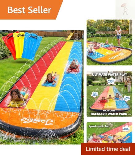 Triple water slide with - triple,